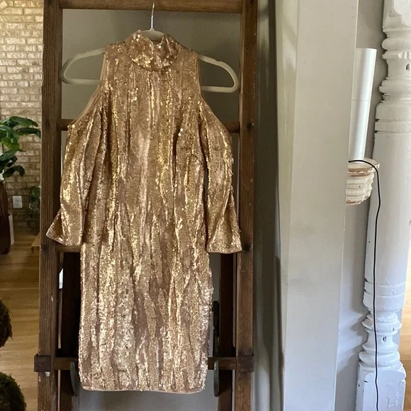 TFNC | Dresses | Tfnc London Cream Gold Freeda Mini Dress Sequin New Uk 8 Us 4 Cold Shoulder | Poshmark TFNC | Dresses | Tfnc London Cream Gold Freeda Mini Dress Sequin New Uk 8 Us 4 Cold Shoulder | Poshmark